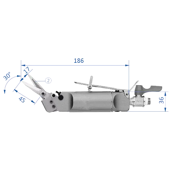 Produktfoto 1 von FIPA GT-H12K, Spezialschere, runde Form ohne Schneideinsatz