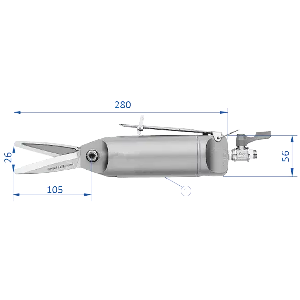 Produktfoto 1 von FIPA H30ME, Schneideinsatz für Spezialscheren für Schneidscheren GT-HS30/H30