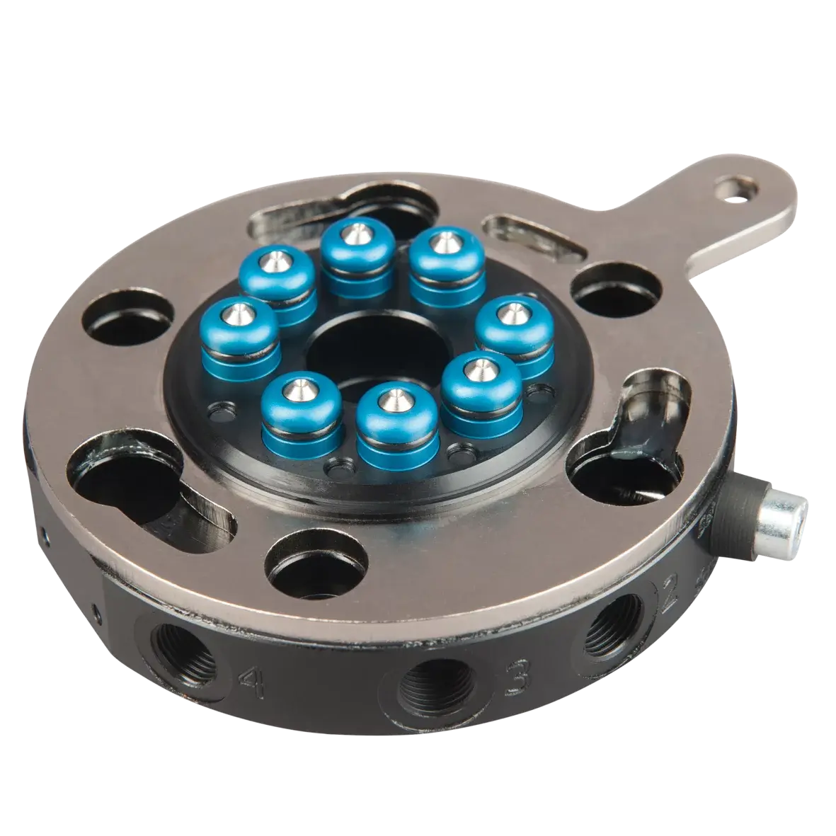 Produktfoto 1 von FIPA SR90-A-MV, Schnellwechselplatte mit Mikroventilen Roboterseite Ø 90 mm