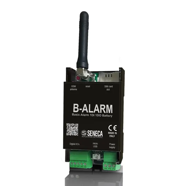 Produktfoto 1 von SENECA B-ALARM, Basic Alarm Unit mit Unterstützung von 1DI, 1DO und SMS-Befehlen