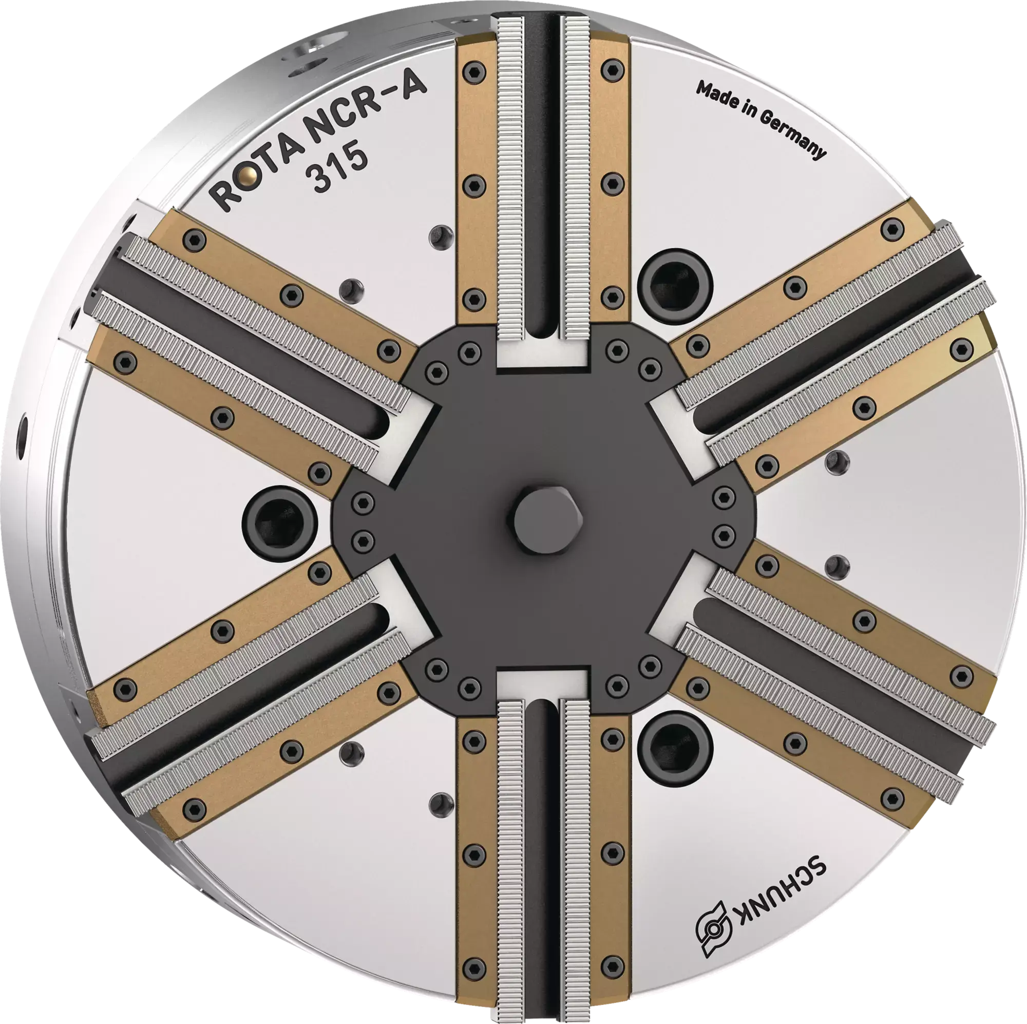 Produktfoto 1 von SCHUNK ROTA NCR-A 315 Z220-SV90°, Abgedichtetes 6-Backen-Kraftspannfutter