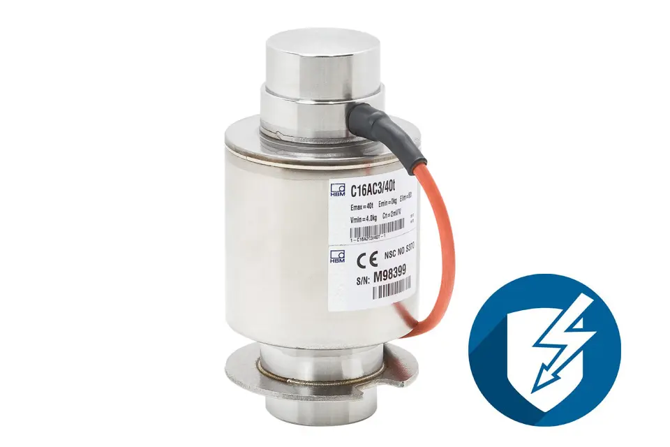 Produktfoto 1 von HBM Messtechnik 1-C16A2C3/40T/L-1, Pendelwägezelle C16C3/40t