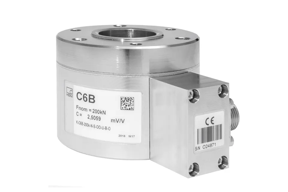 Produktfoto 1 von HBM Messtechnik 1-C6B/200KN, Kraftaufnehmer für Druckkräfte C6B/200kN