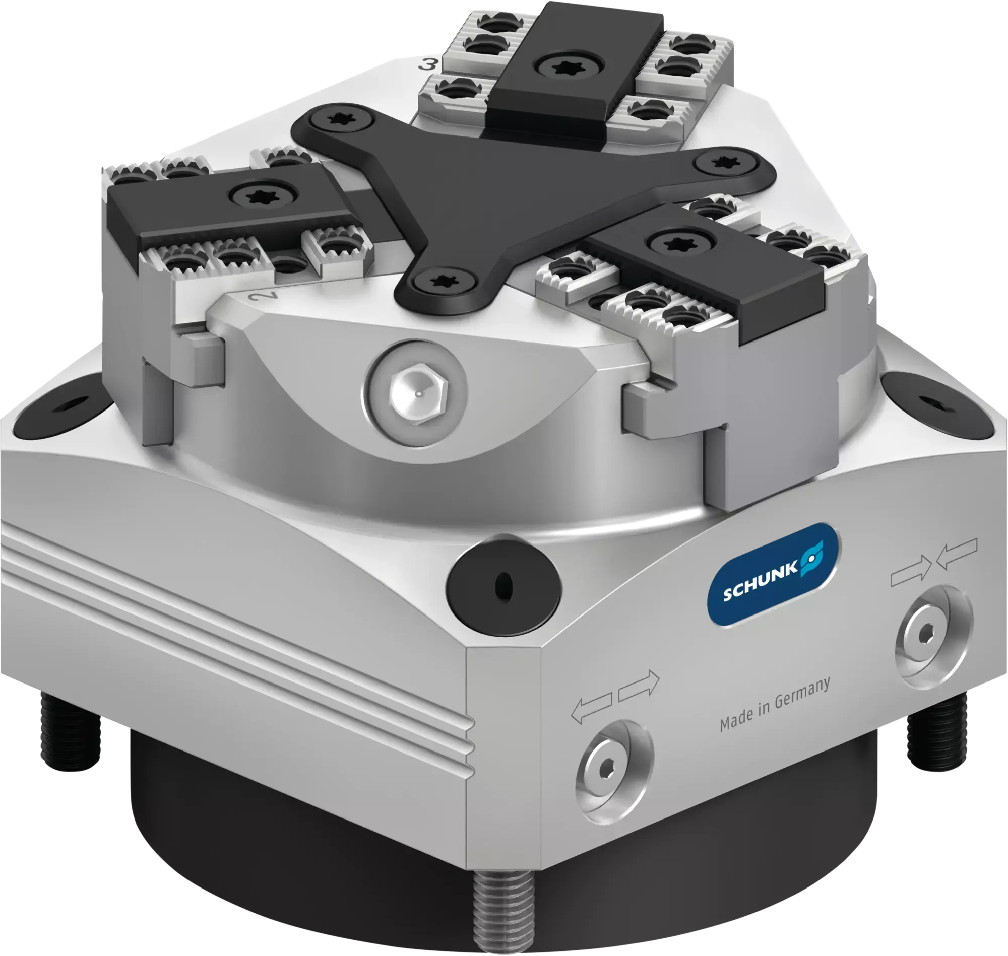 Produktfoto 1 von SCHUNK KRF3-LH 100, Federgespannte 3-Backen-Kraftspannblöcke