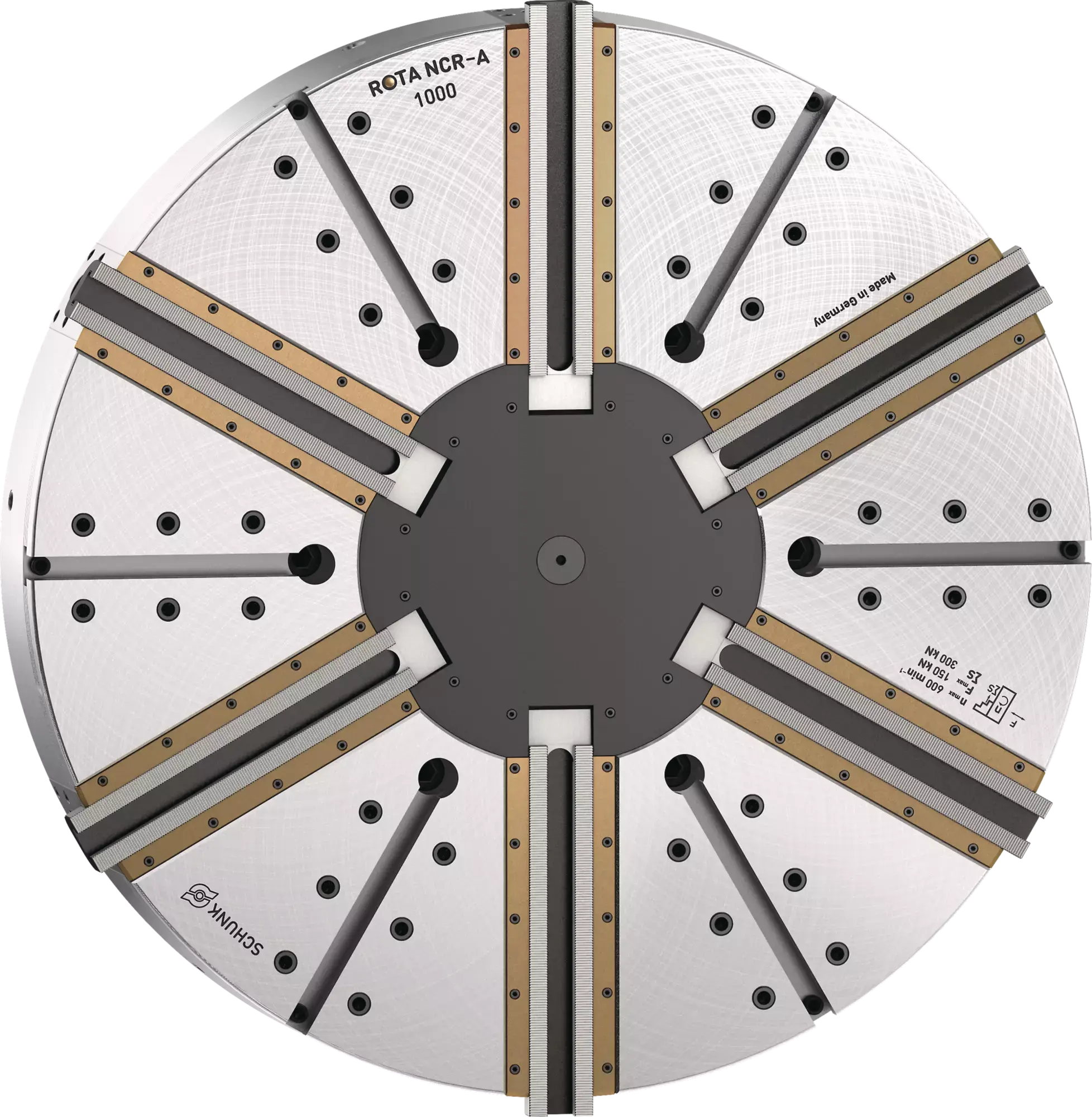 Produktfoto 1 von SCHUNK ROTA NCR-A 1000 Z520-SV90°, Abgedichtetes 6-Backen-Kraftspannfutter