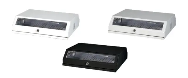 Produktfoto 1 von EFB-Elektronik 691703V, 19“ Wandgehäuse 3HE vertikal + 5HE horizontal, RAL7035
