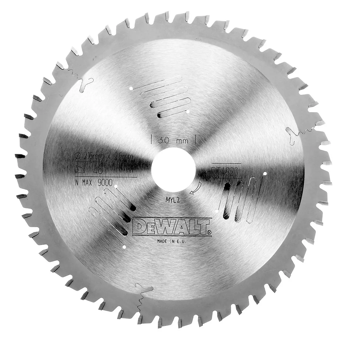 Produktfoto 1 von DeWalt DT4352-QZ, Kreissaegeblatt stat. 250/30mm 60TFZ