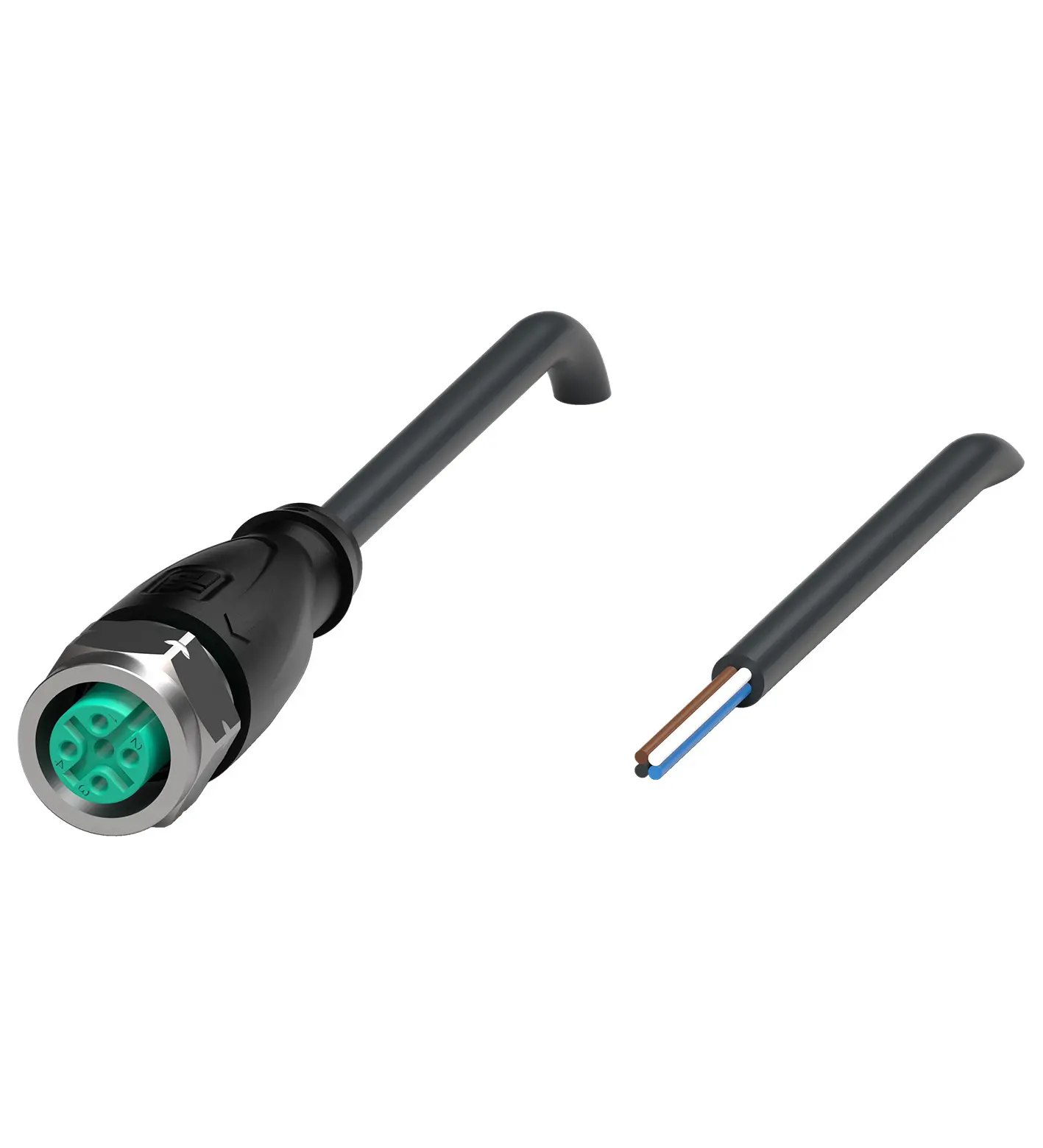 Produktfoto 1 von Pepperl+Fuchs V1-GV4A-BK10M-PUR-O1, Kabeldose