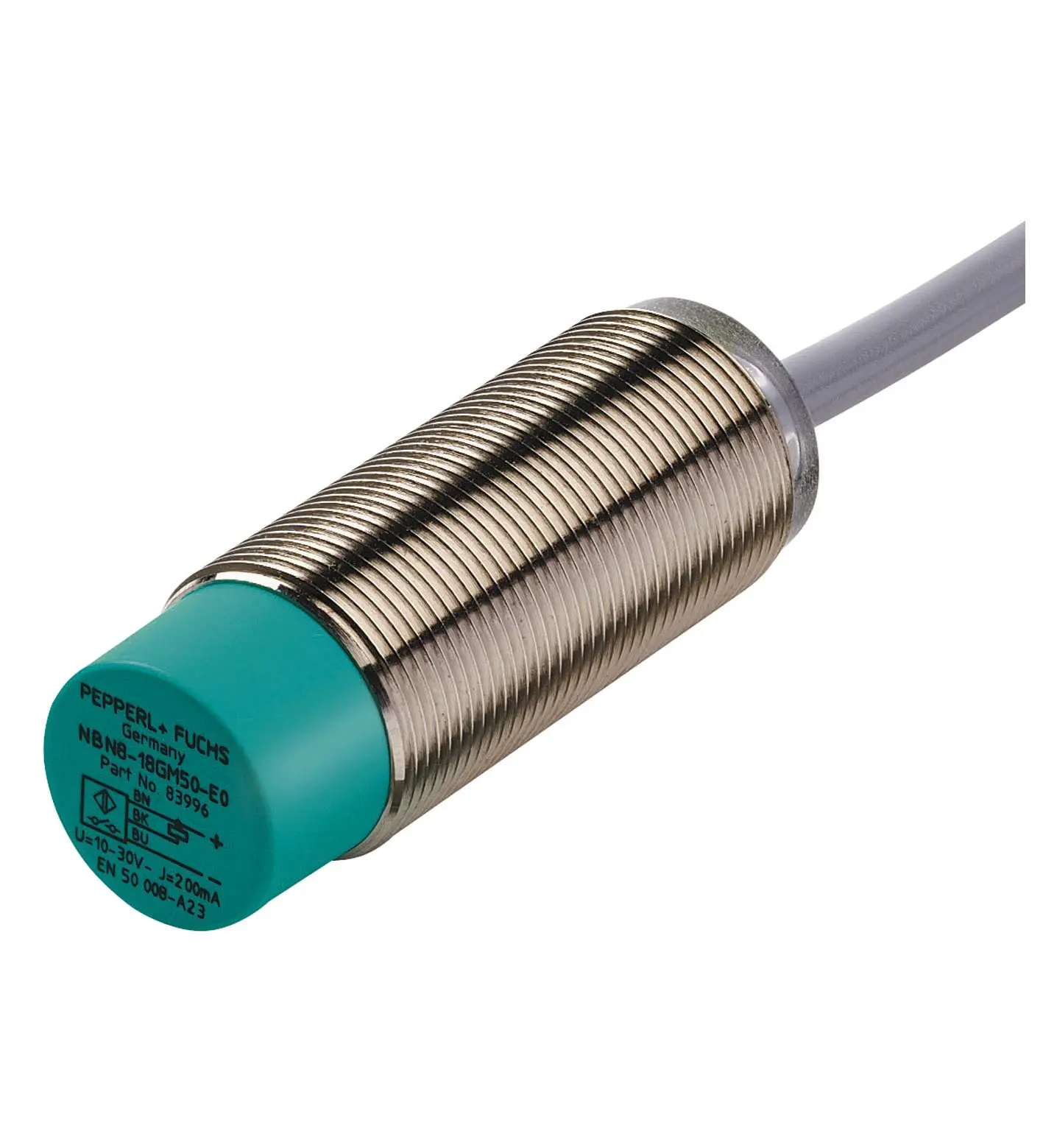 Produktfoto 1 von Pepperl+Fuchs NBN8-18GM50-E2-T, Induktiver Sensor, SKU: 236506