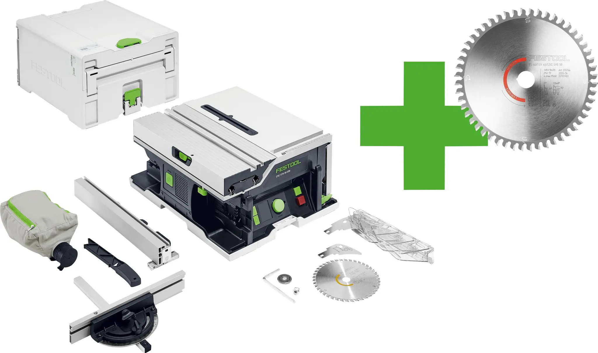 Produktfoto 1 von Festool 578200, Akku-Tischkreissäge CSC SYS 50 EBI-Basic Master Edition