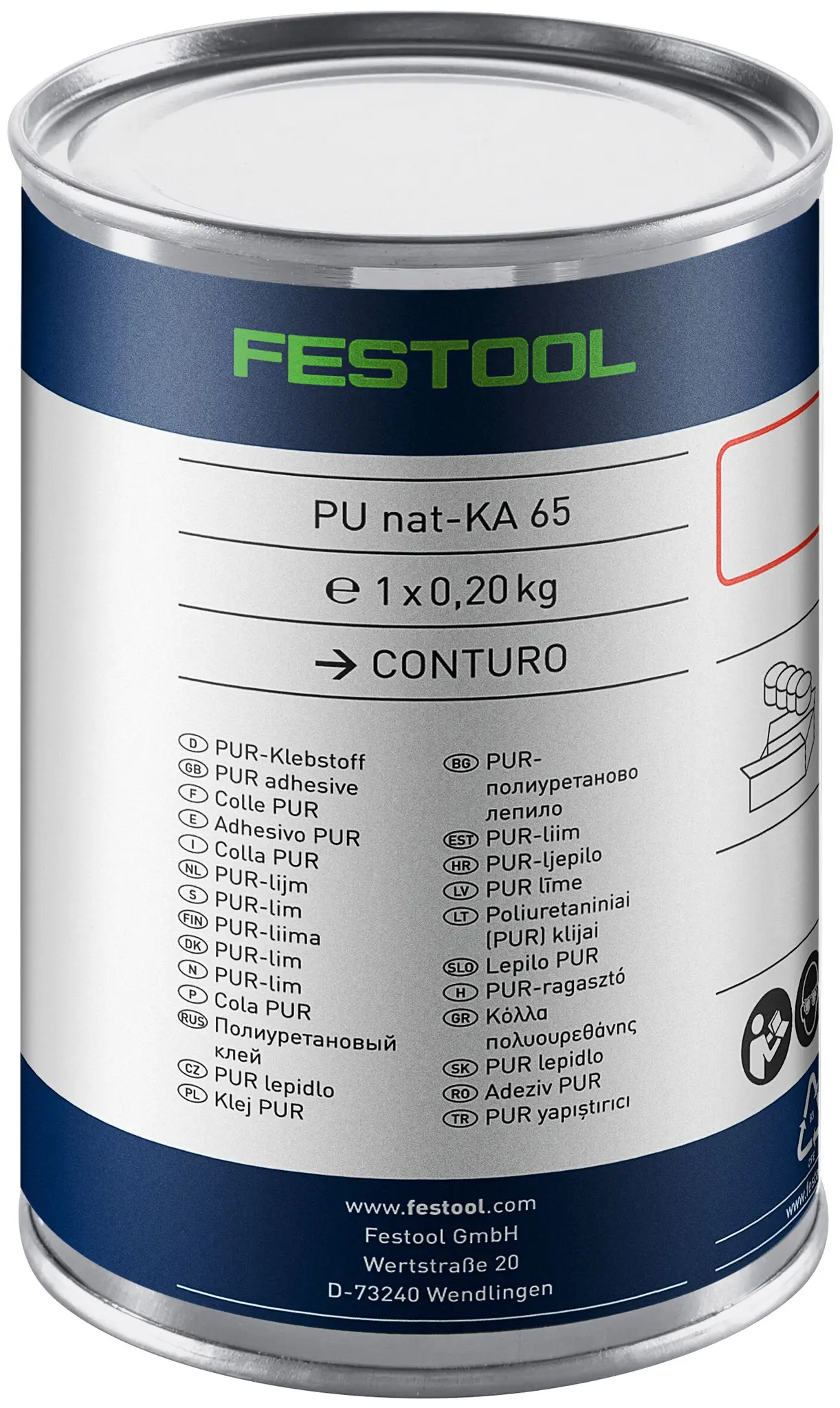 Produktfoto 1 von Festool 578529, PU-Klebstoff natur PU NAT-KA 65/4
