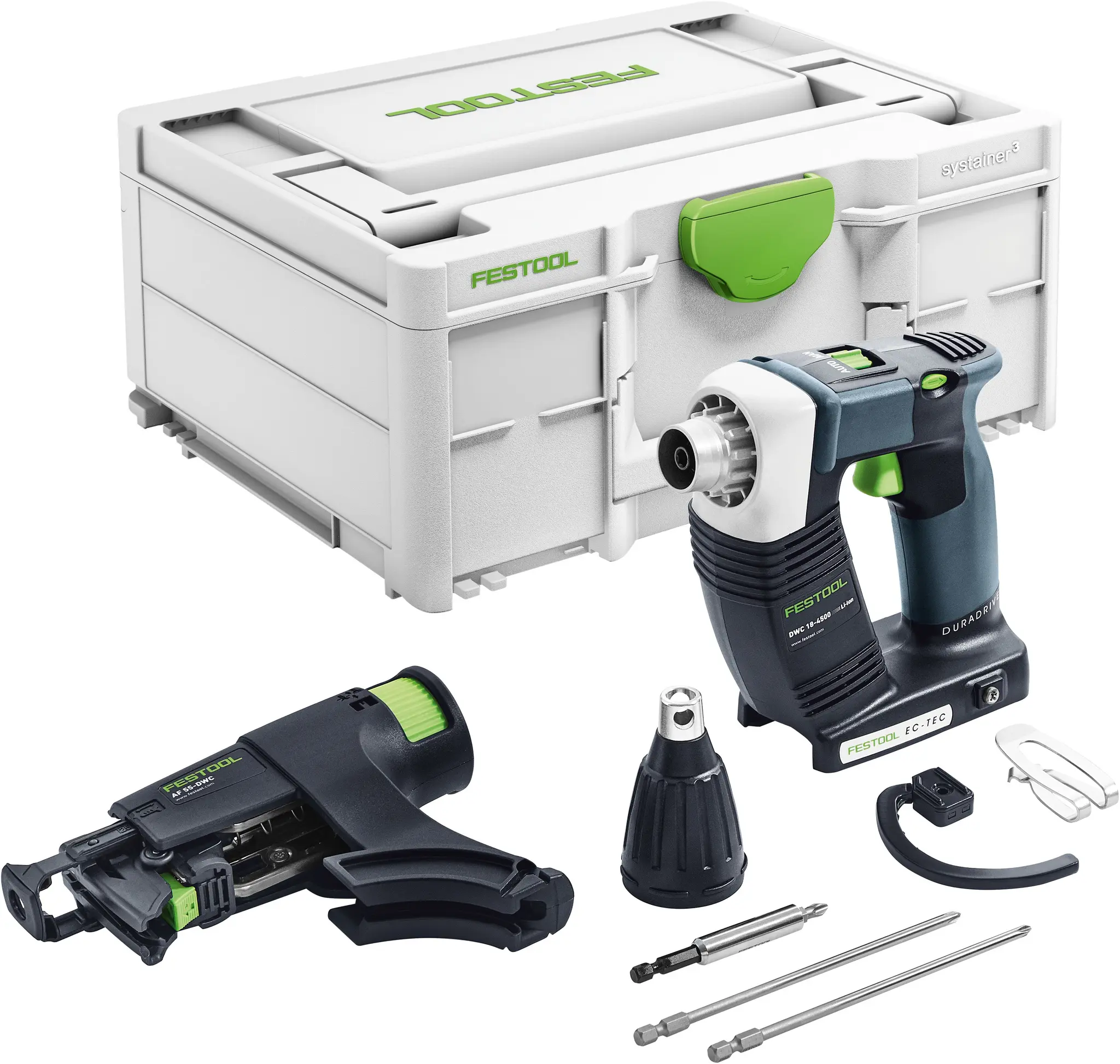 Produktfoto 1 von Festool 576504, Akku-Bauschrauber DWC 18-4500 Basic DURADRIVE ohne Akku