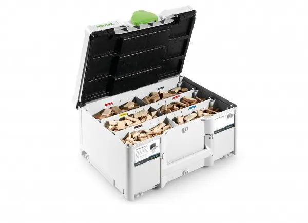 Produktfoto 1 von Festool 576794, DOMINO Dübel Buche Sortiment DS 4/5/6/8/10 1060 BU