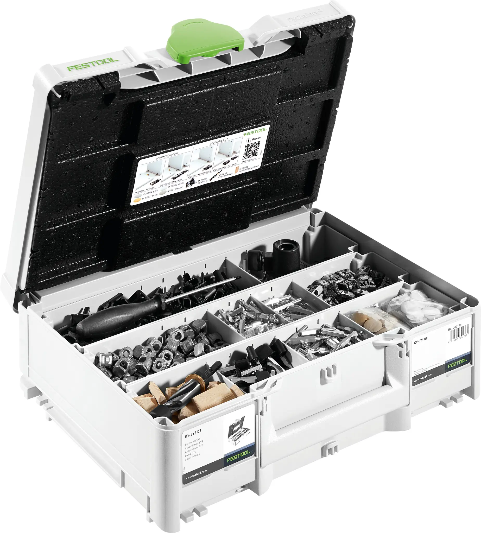 Produktfoto 1 von Festool 576797, DOMINO Verbinder-Sortiment KV-SYS D 8