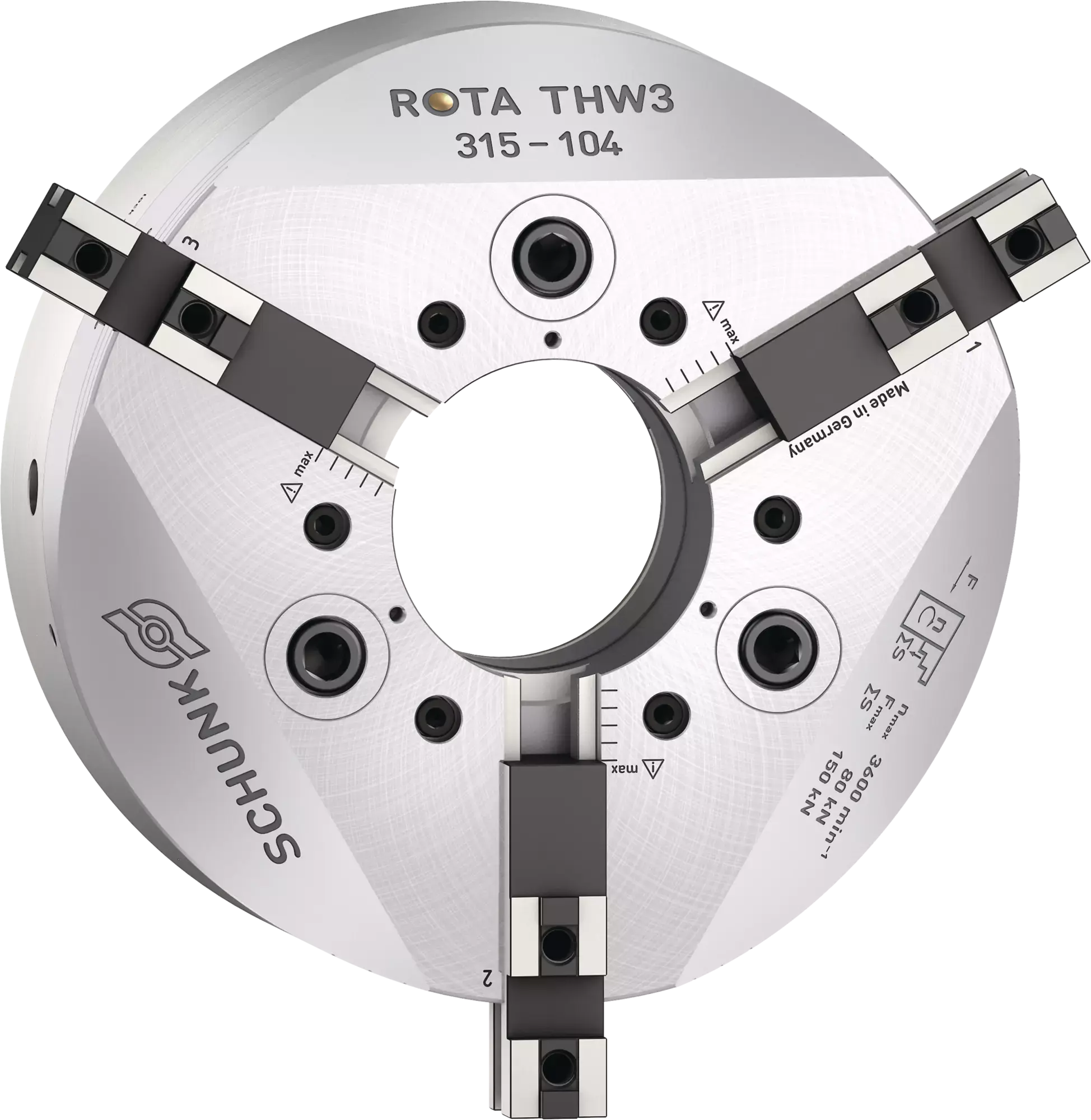 Produktfoto 1 von SCHUNK ROTA THW3 315-104 A11-GBK, Kraftspannfutter