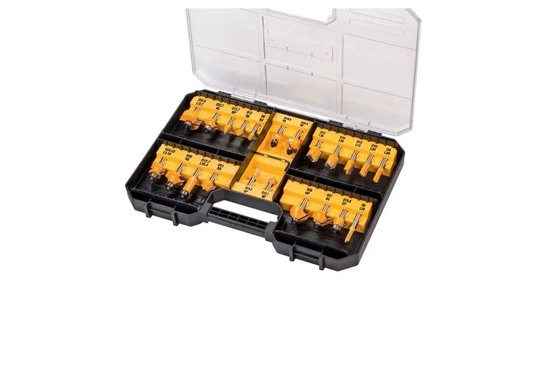 DeWalt DT90017-QZ, Fräser-Set, 22-tlg.