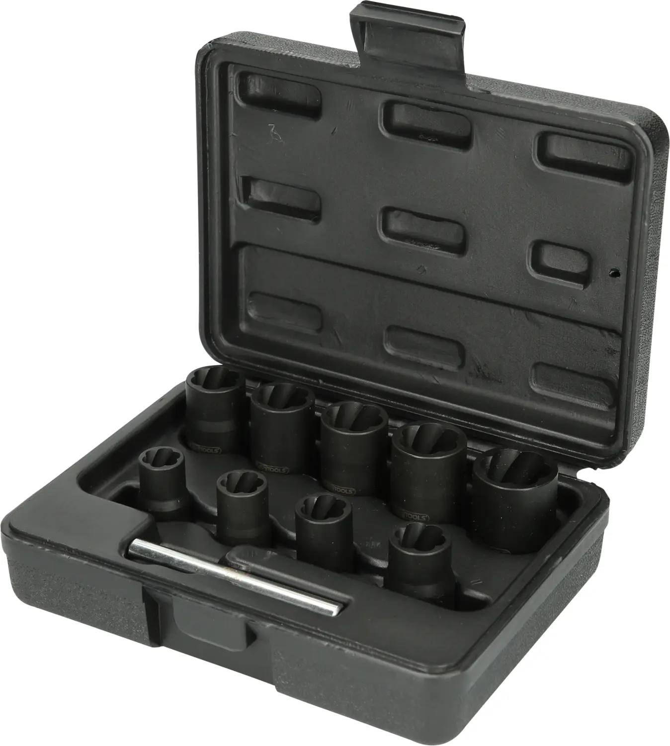 Produktfoto 1 von KS Tools 913.3855, 3/8" Spiral-Profil-Kraft-Stecknuss-Satz, 10-tlg