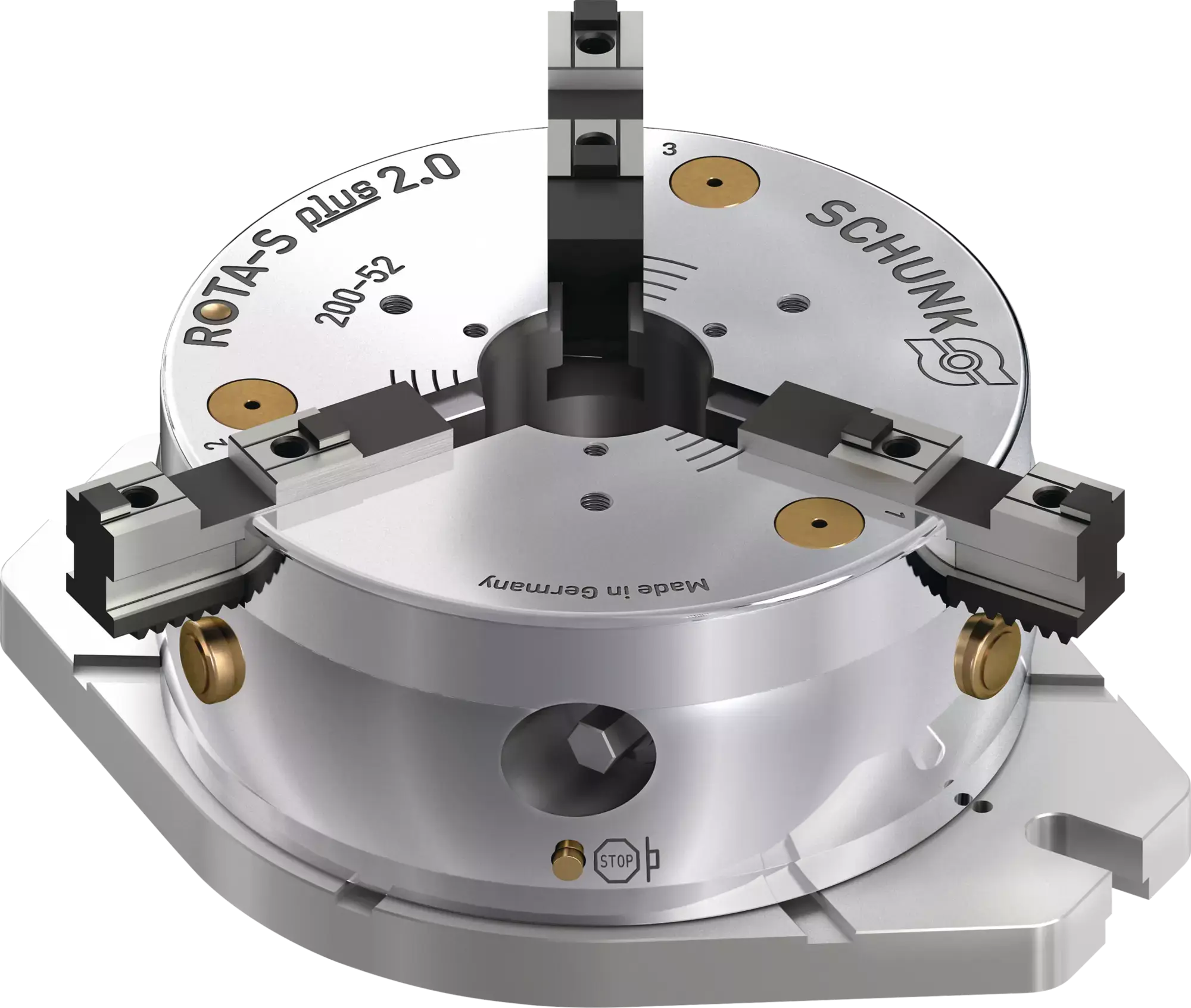 Produktfoto 1 von SCHUNK ROTA-S plus 2.0 200 K-SFG, Stationäre 3-Backenfutter, manuell betätigt