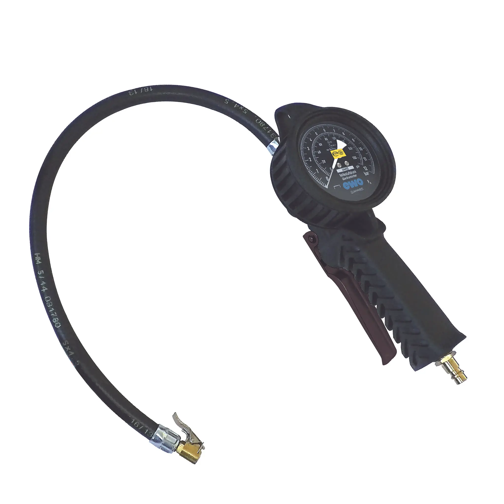 Produktfoto 1 von EWO 245.261, Handreifenfüllmesser airstar, Momentstecker, Druckbereich 0–12 bar