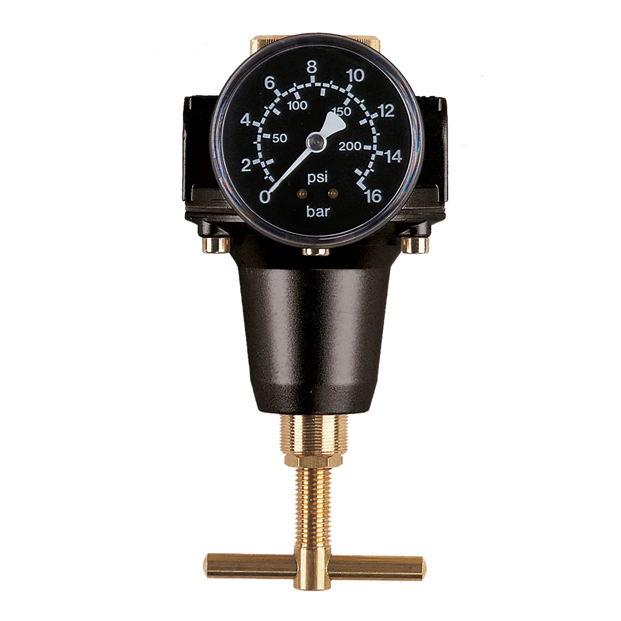 Produktfoto 1 von EWO 280.364, Druckregler standard, BG 40, G 1/2, 0,5-16 bar, Knebel, Manometer