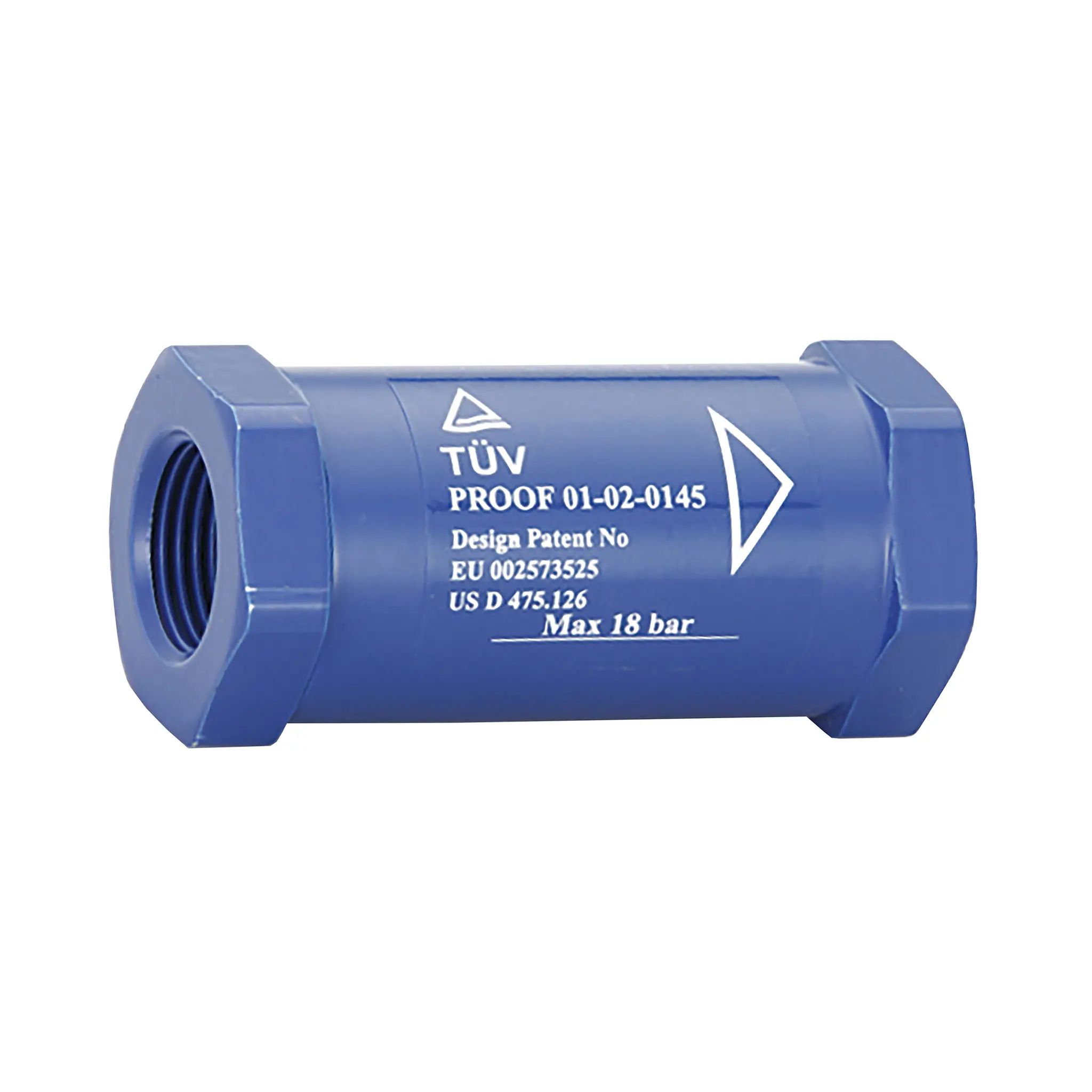 Produktfoto 1 von EWO 396.023, Schlauchbruchsicherung, G⅜ i-i, Länge: 59 mm, SW 27 mm