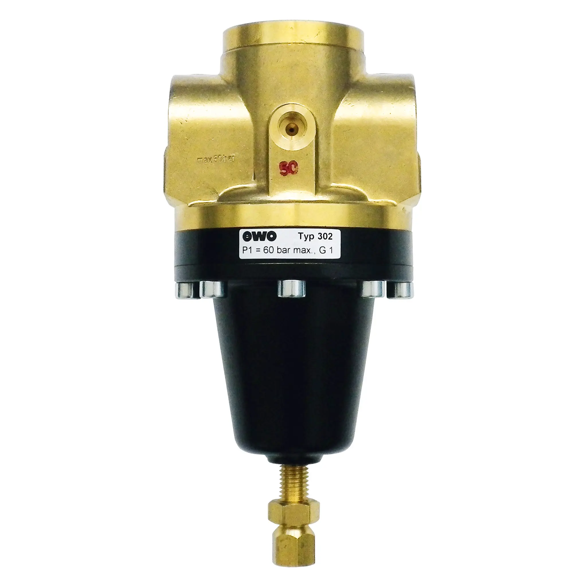 Produktfoto 1 von EWO 302.596, Hochdruckregler standard, BG 60, G1, 3–50 bar, ohne Manometer