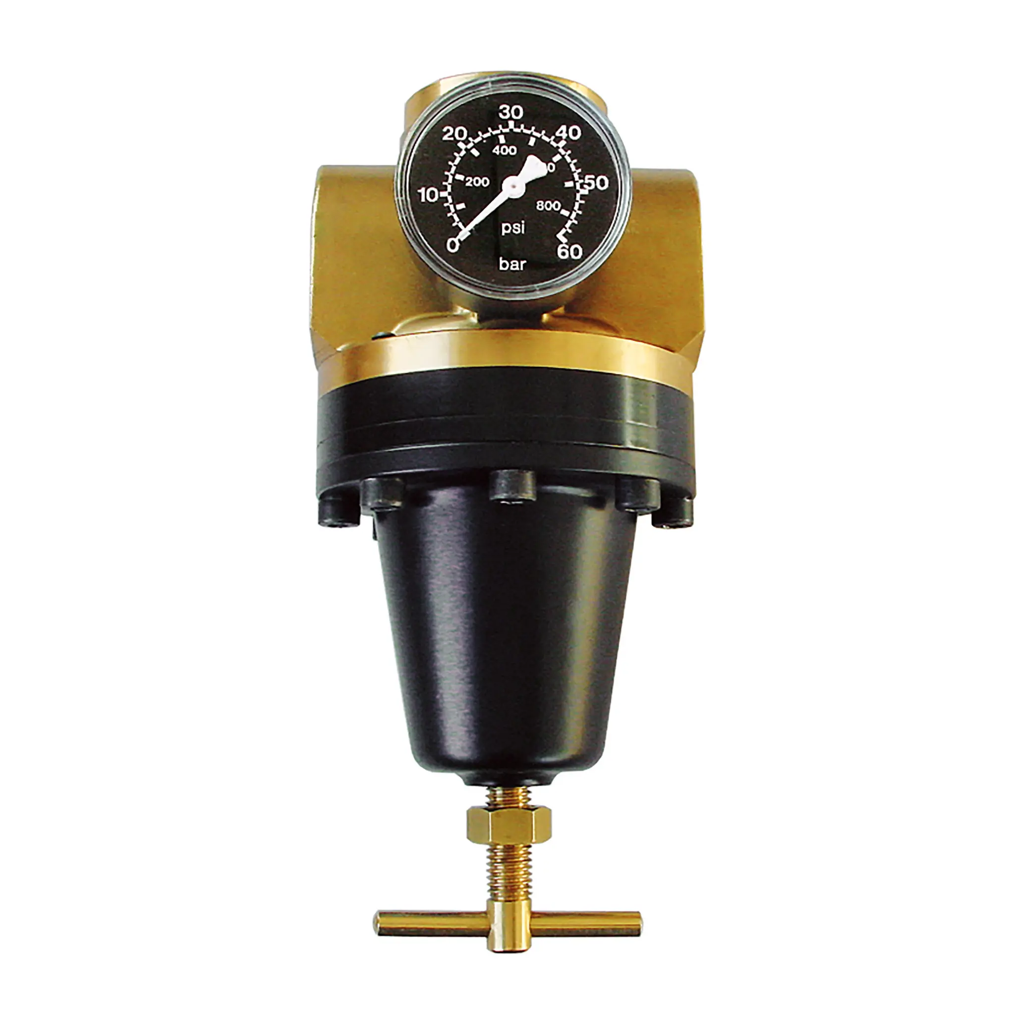 Produktfoto 1 von EWO 302.393, Hochdruckregler standard, BG 60, G1, 0,5–12 bar, Manometer