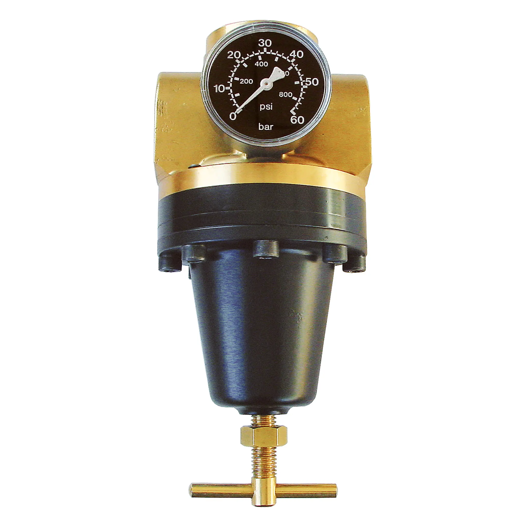 Produktfoto 1 von EWO 302.396, Hochdruckregler standard, BG 60, G1, 3–50 bar, Manometer
