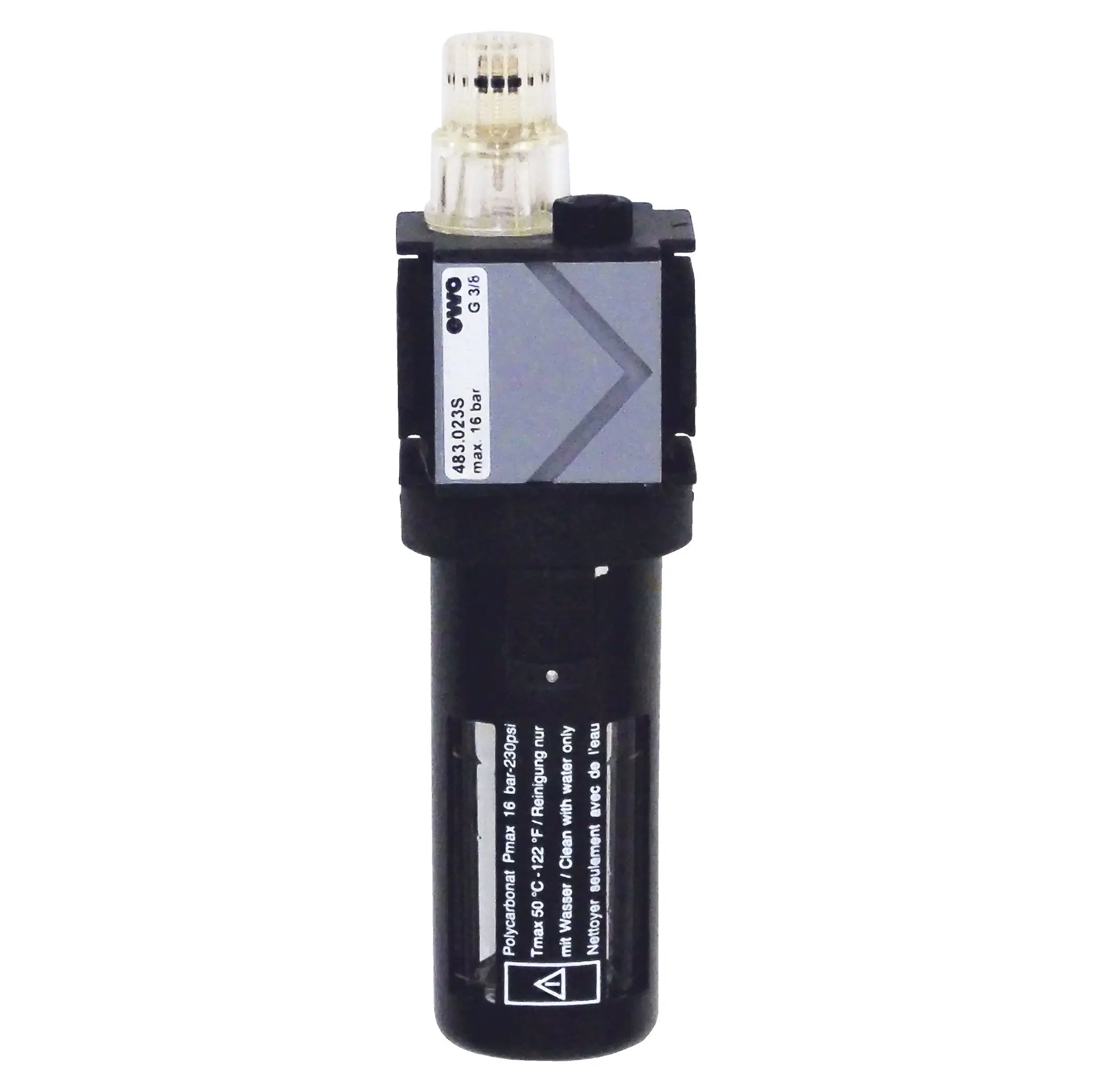 Produktfoto 1 von EWO 483.023S, Druckluftöler Typ 483 variobloc, G⅜, BG 30, ohne Handablassventil