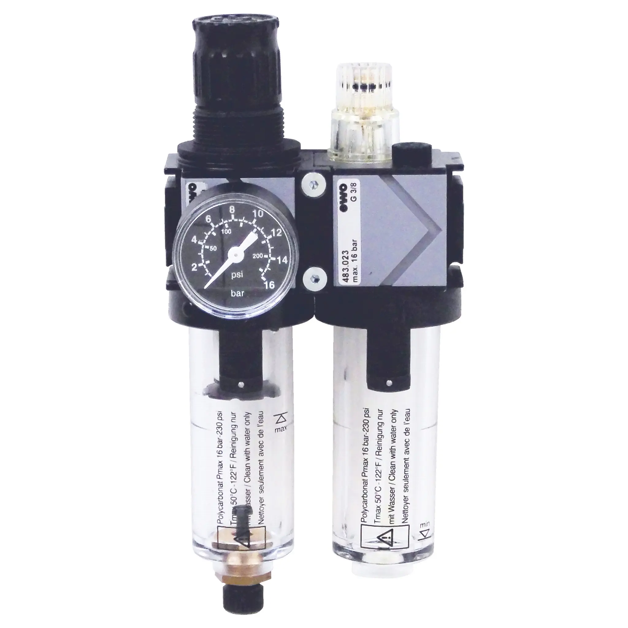 Produktfoto 1 von EWO 488.230, 2er-Wartungseinheit 488 variobloc, G⅜, BG 30