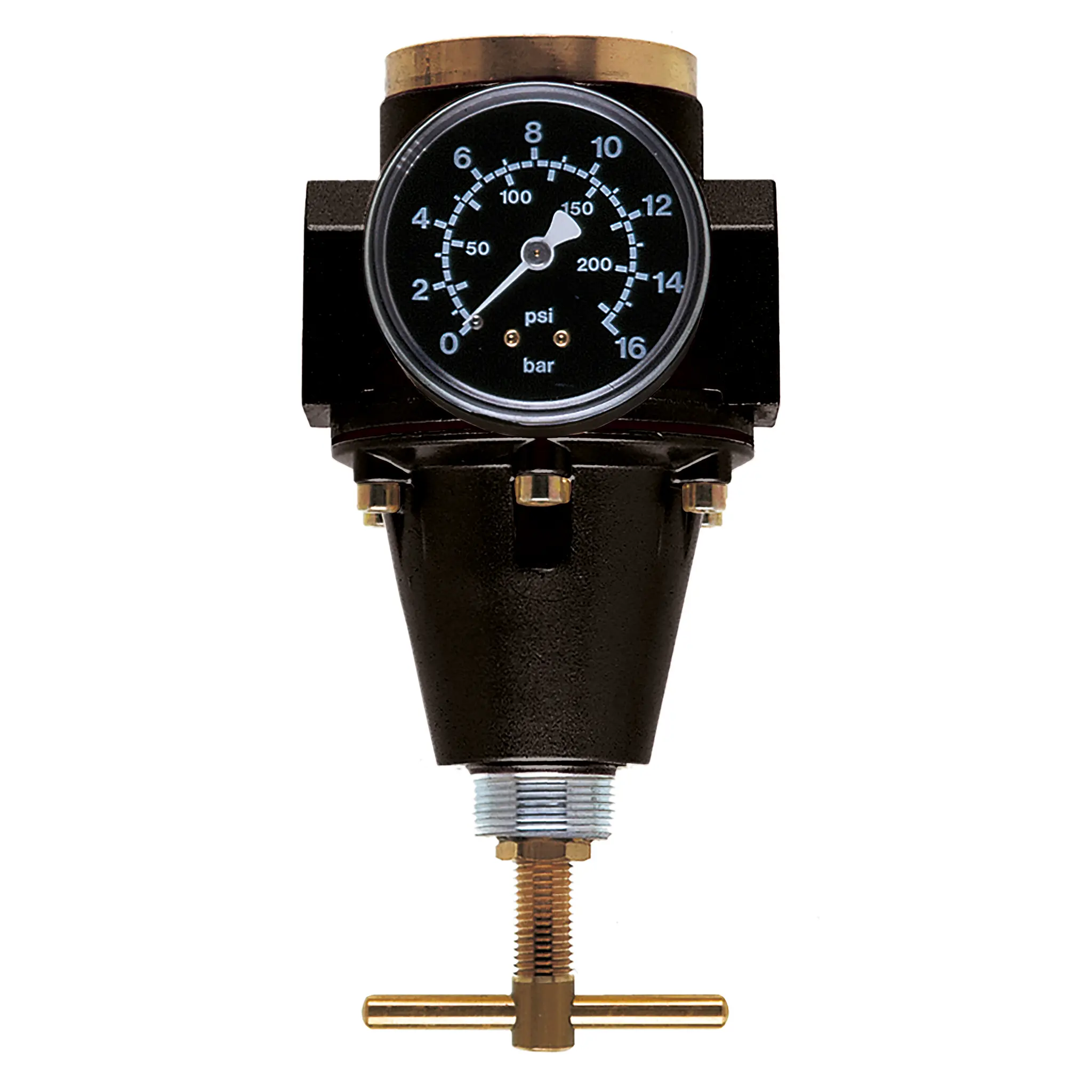 Produktfoto 1 von EWO 406.384, Druckregler standard, BG 55, G¾, 0,5–16 bar, Knebel, Manometer