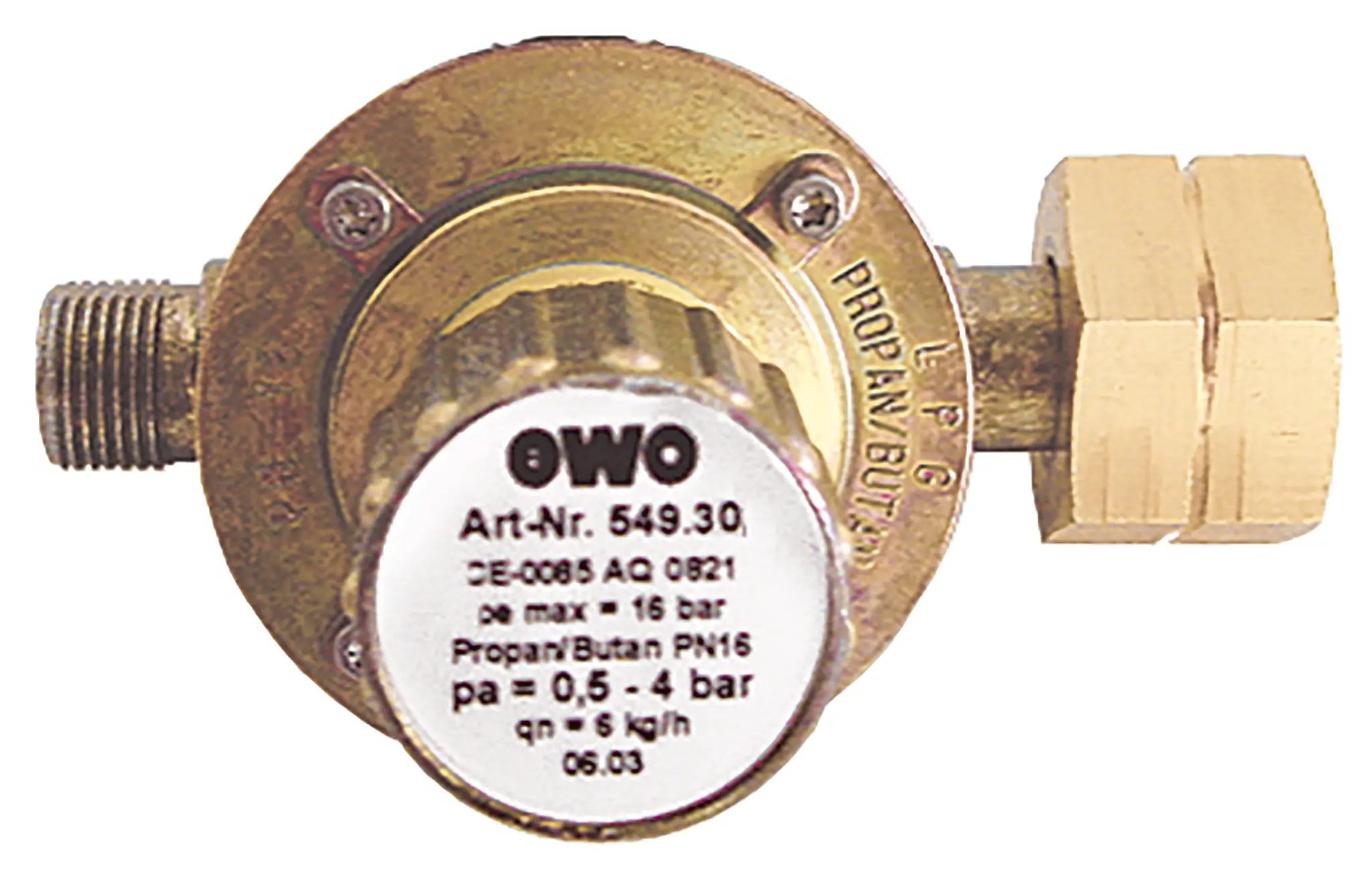 Produktfoto 1 von EWO 549.30, Mitteldruckregler mit Druckeinstellskala, 0,5 - 4 bar