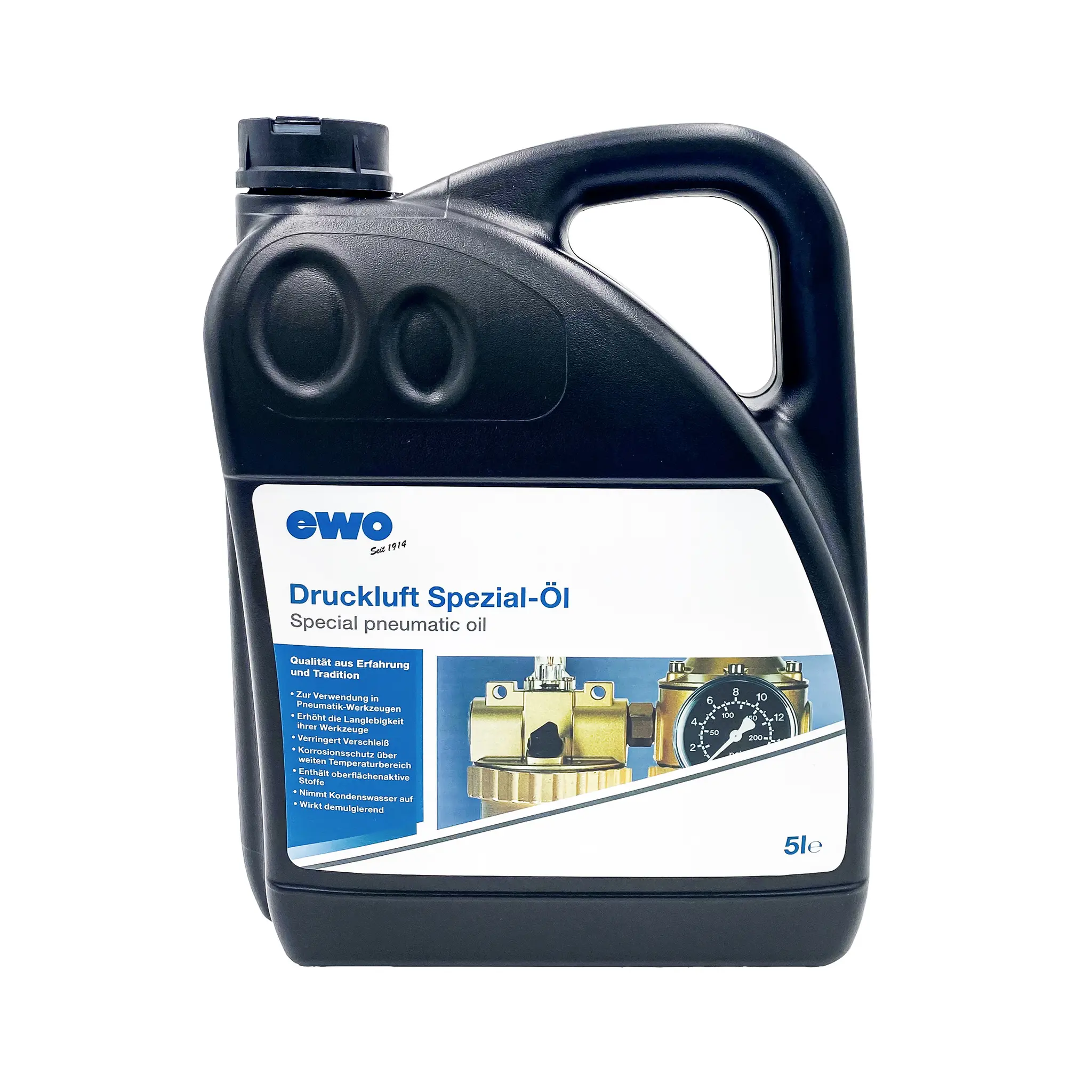 Produktfoto 1 von EWO 583.1, Druckluft Spezial-Öl, 5 L Kanister, Viskositätskl. VG 32