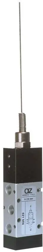 Produktfoto 1 von AZ Pneumatica 521 MN, Wegeventil 5/2 1/8" Federstab, Federrückstellung