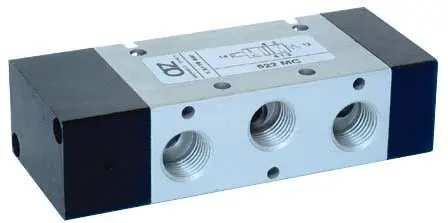 Produktfoto 1 von AZ Pneumatica 522 MC, Wegeventil 5/2 1/4" pneumatisch, Federrückstellung