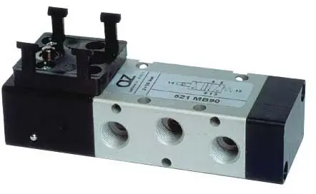 AZ Pneumatica 521 MB90, Wegeventil 5/2 1/8" Stößelventil, Federrückstellung