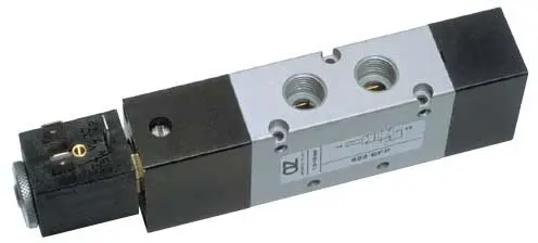 Produktfoto 1 von AZ Pneumatica 522 EFP, Wegeventil 5/2 1/4" Magnetventil, Luftfederrückstellung