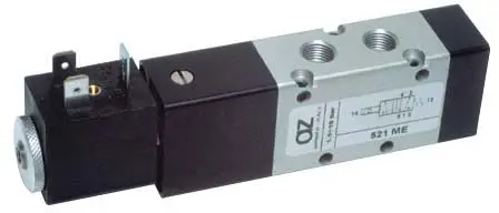 Produktfoto 1 von AZ Pneumatica 521 ME, Wegeventil 5/2 1/8" Magnetventil, ohne Spule, SKU: 00.013.3
