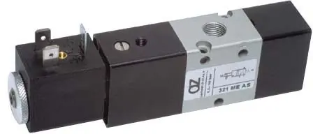 Produktfoto 1 von AZ Pneumatica 321 ME AS, Wegeventil 3/2 1/8" Magnetventil, ohne Spule