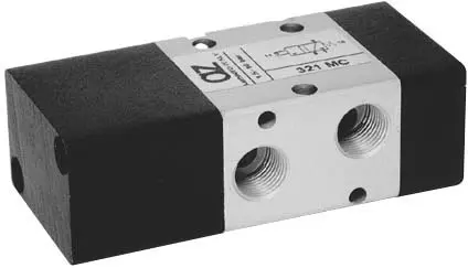 Produktfoto 1 von AZ Pneumatica 321 MC, Wegeventil 3/2 1/8" NC pneumatisch, Federrückstellung