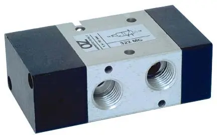 Produktfoto 1 von AZ Pneumatica 322 MC, Wegeventil 3/2 1/4" NC pneumatisch, Federrückstellung