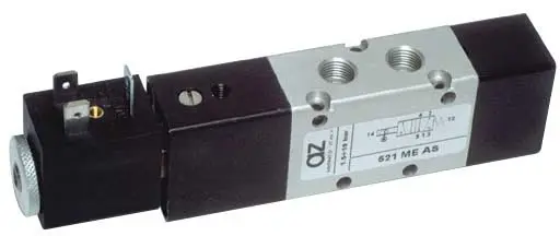Produktfoto 1 von AZ Pneumatica 521 ME AS, Wegeventil 5/2 1/8" Magnetventil, ohne Spule