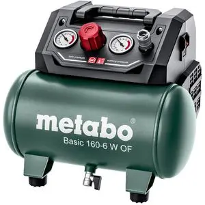 Produktfoto 1 von Metabo 601501000, Kompressor Basic 160-6 W OF, 230V, 8 bar, ölfrei, 6L Kesselinhalt
