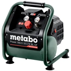 Produktfoto 1 von Metabo 601521850, Kompressor Power 160-5 18 LTX BL OF, 18V, 8 bar, ölfrei, 5L Kesselinhalt
