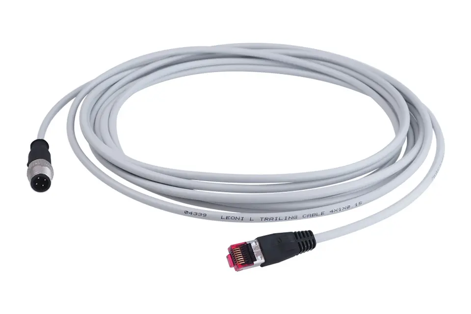 Produktfoto 1 von HBM Messtechnik 1-KAB2129-5, WTX110 Eth. Kabel (M12, 5m, RJ45)