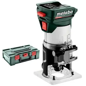 Produktfoto 1 von Metabo 601742840, Kantenfräse FMV 18 LTX BL 8, Akku, 18 V, 6mm, 8mm, mit Spannzange