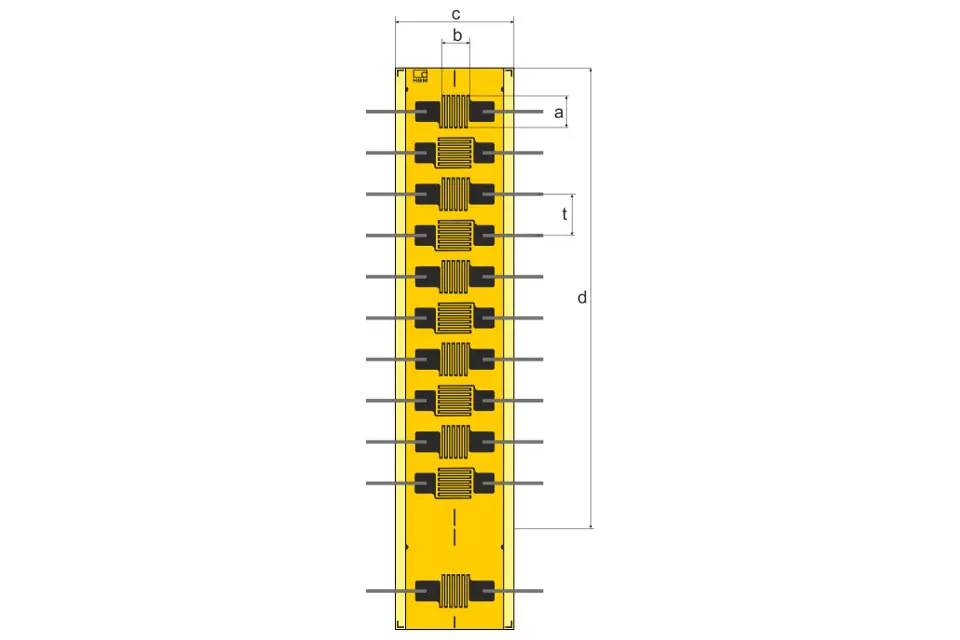 Produktfoto 1 von HBM Messtechnik DMS 2/120 KY41, DMS für die Spannungsanalyse, P\n: 1-KY41-2/120