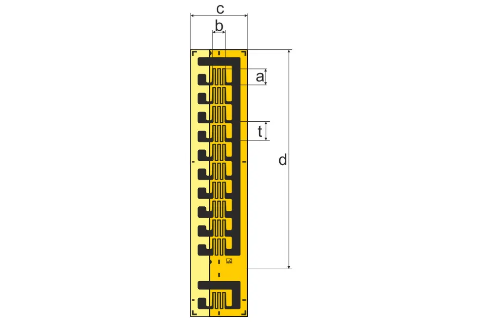 Produktfoto 1 von HBM Messtechnik DMS 2/120 KY55, DMS für die Spannungsanalyse, P\n: 1-KY55-2/120