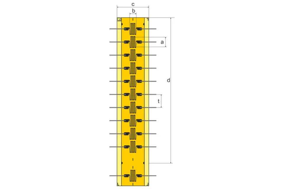 Produktfoto 1 von HBM Messtechnik DMS 2/120 KY13, DMS für die Spannungsanalyse, P\n: 1-KY13-2/120