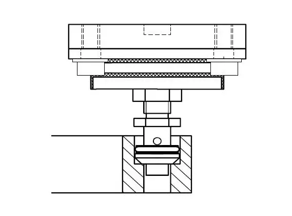 Produktfoto 1 von HBM Messtechnik 1-HLCB/ZDP/1.76T, Gummi-Metall-Lager EasyTop HLCB/1,76t